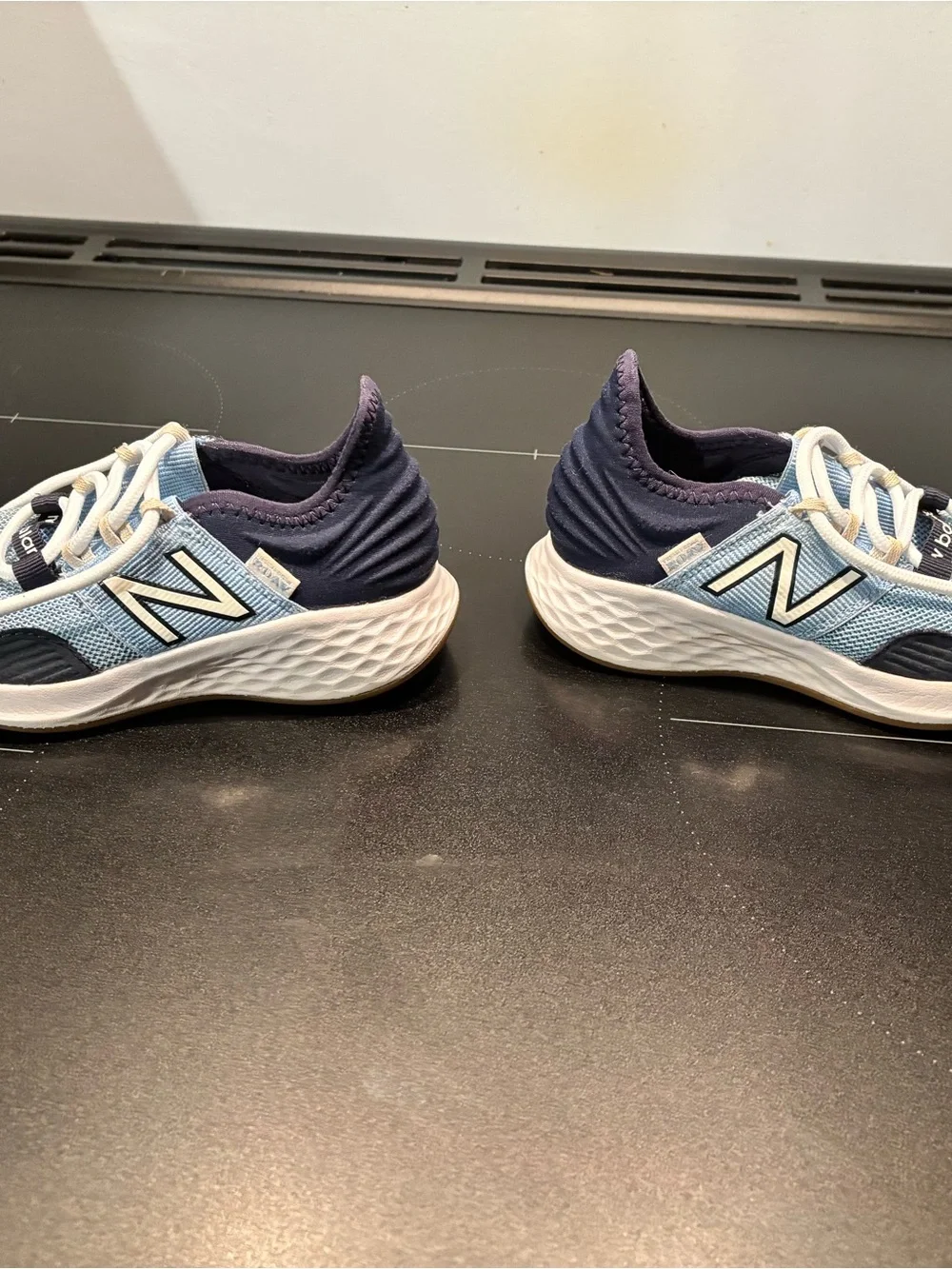 Kids' Light Blue & Navy New Balance Fresh Foam Roav